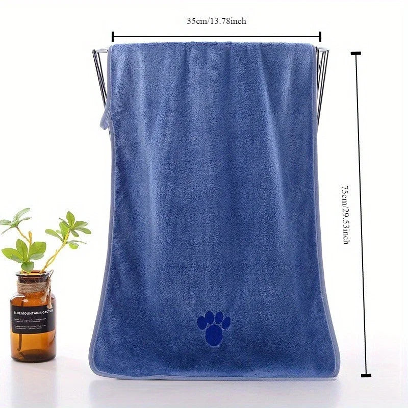 Pet Absorbing Towel - Quick-Dry Bath Towel for Dogs & Cats, Lint-Free, Ultra Thick