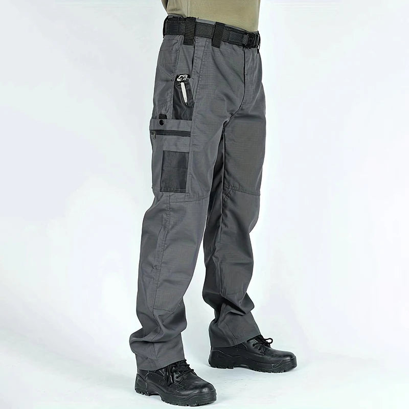 New Tactical Work Pants Men Outdoor Cargo Trousers Multi-pocket Waterproof Pant Hiking Trousers Durable Straight Work Pants