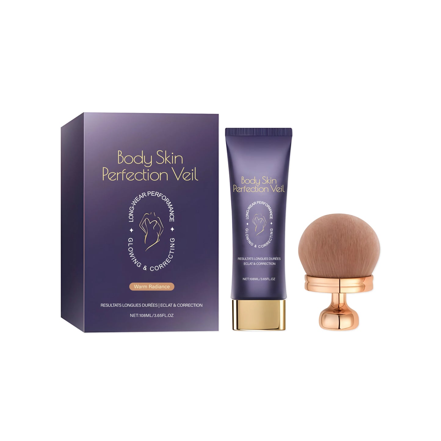 108ml Body Concealer Cream with Brush Waterproof Sweatproof Full Coverage, Tattoo Body Makeup Oil Control Lasting Concealer Cream