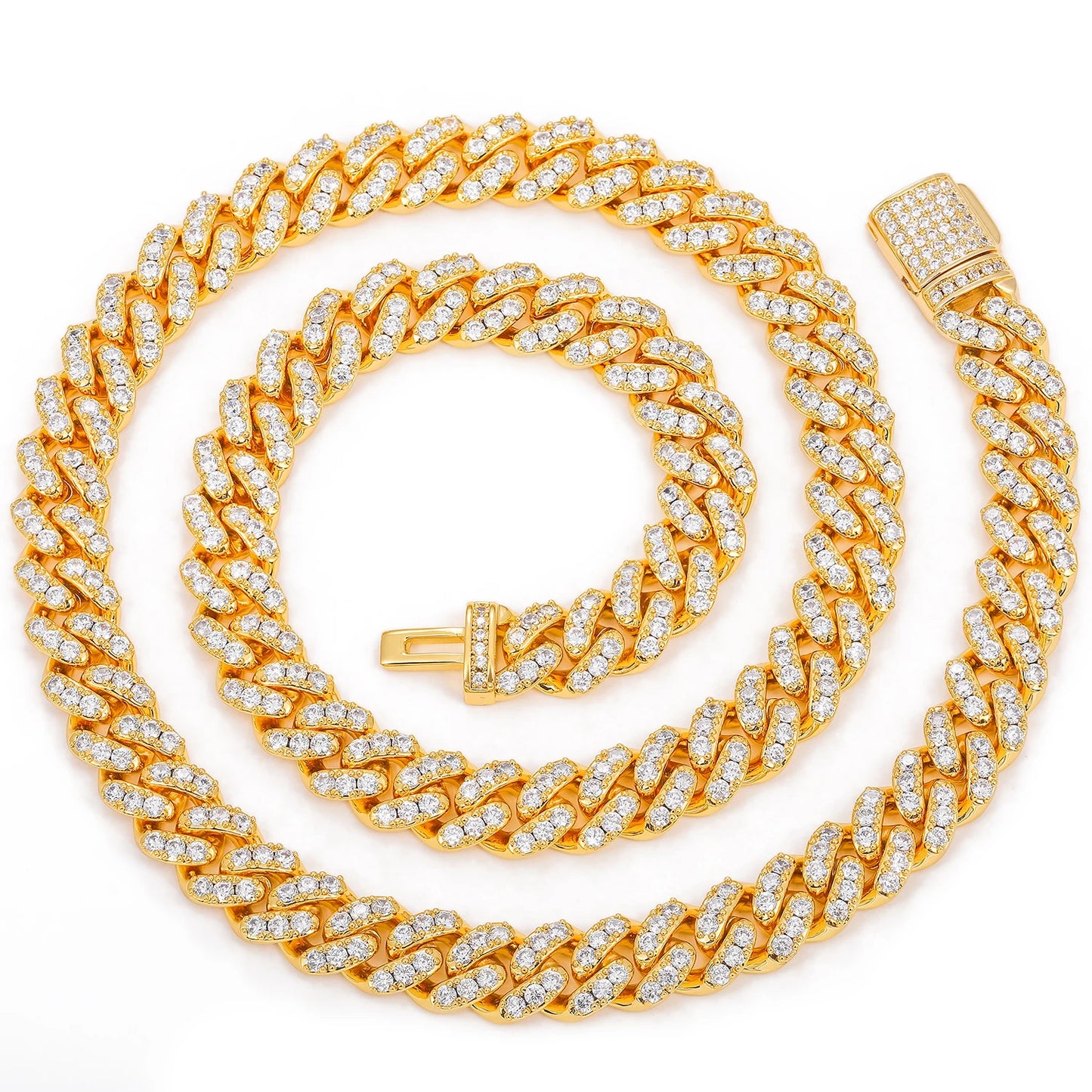 6mm 8mm Width Miami Cuban Chain Necklace For Women/Men's