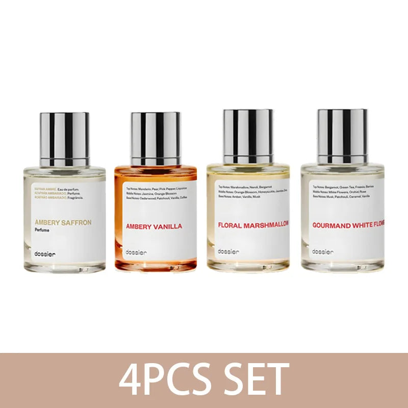 Dossier Amber Saffron Floral Marshmallow 50ml, Original Arab Perfumes Lasting Floral, Oriental Perfume Pheromone Cologne