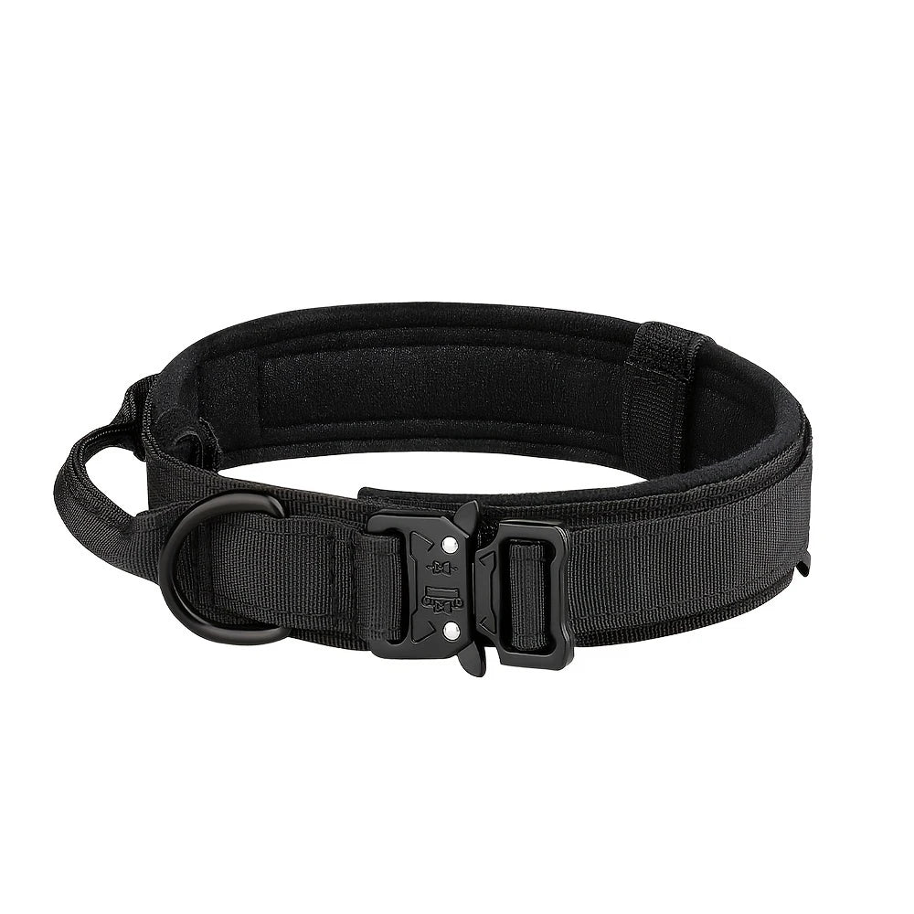 Dog Training Collar Adjustable Tactical Dog Collar And Leash Set, Control Handle Pet Lead Collar For Small/Big Dogs