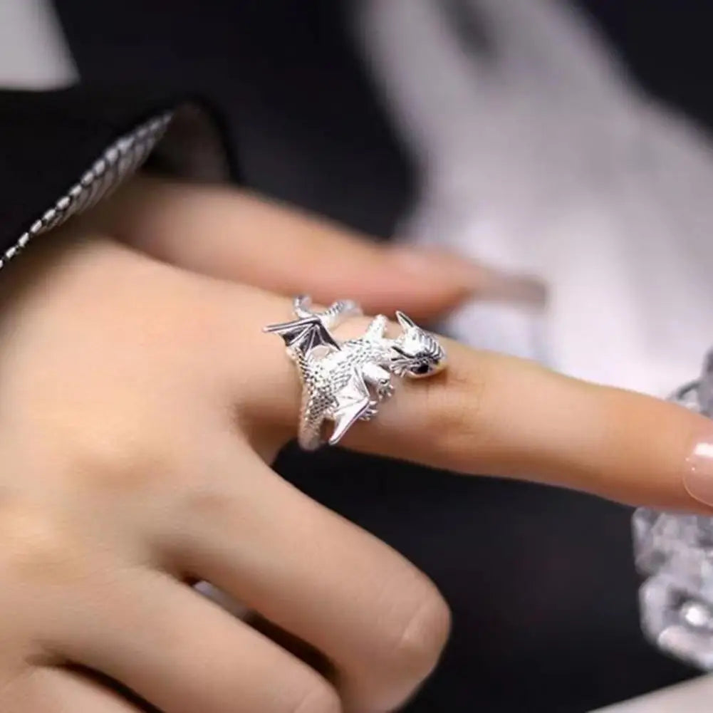 Dragon Rings Pterosaur Wings Alloy Opening Adjustable Rings