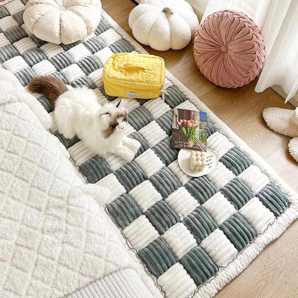 Dog Bed Warm, Mat for Car Seat Cover, Pet Cat Blanket, Anti-slip Washable Cushion Sofa Couch Cover Protector For Pets