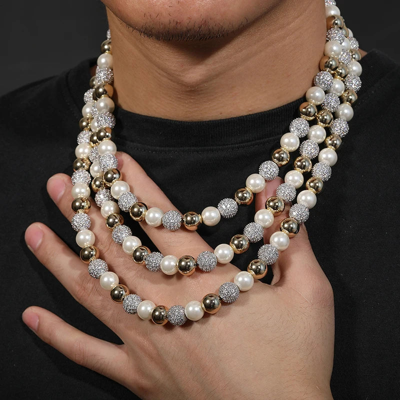 Fashion Imitation Pearl Necklace Cubic Zircon Bal Fashion Jewelry