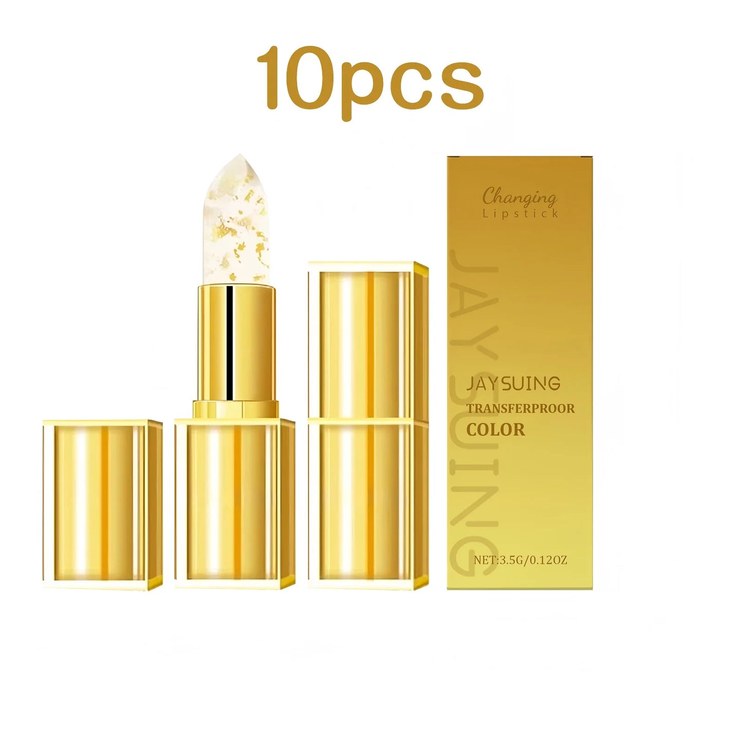 Jaysuing 3.5g Golden Nourish Lip Balm Moisturizing, Plumping, and Brightening Lip Gloss