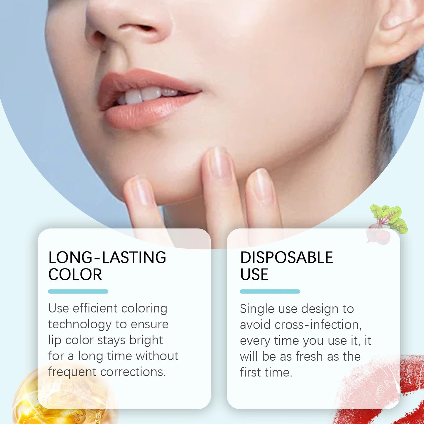 EELHOPE Tattoo Lasting, Lip Lines Enhance Waterproof Lipstick