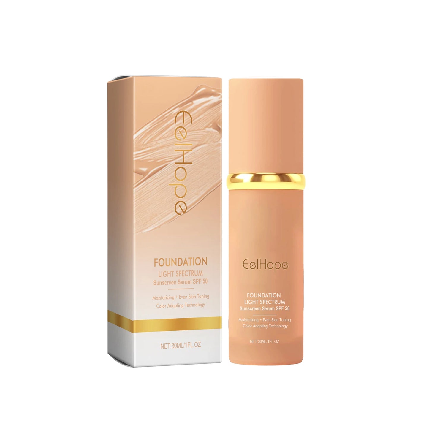 EELHOPE Face Makeup Foundation Natural Lightweight Texture Perfect Coverage Cream