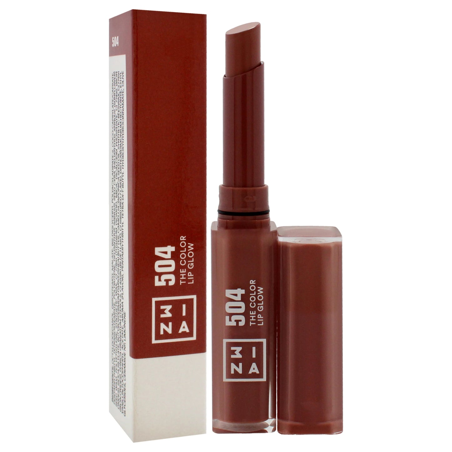 The Color Lip Glow - 504 Medium Nude Taupe by 3INA for Women - 0.05 oz Lipstick