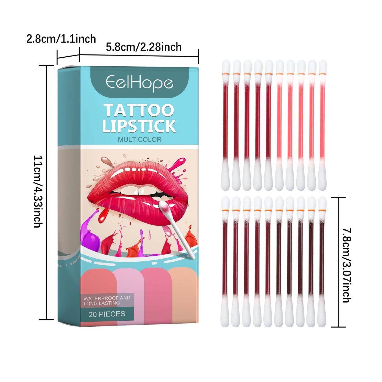 EELHOPE Tattoo Lasting, Lip Lines Enhance Waterproof Lipstick