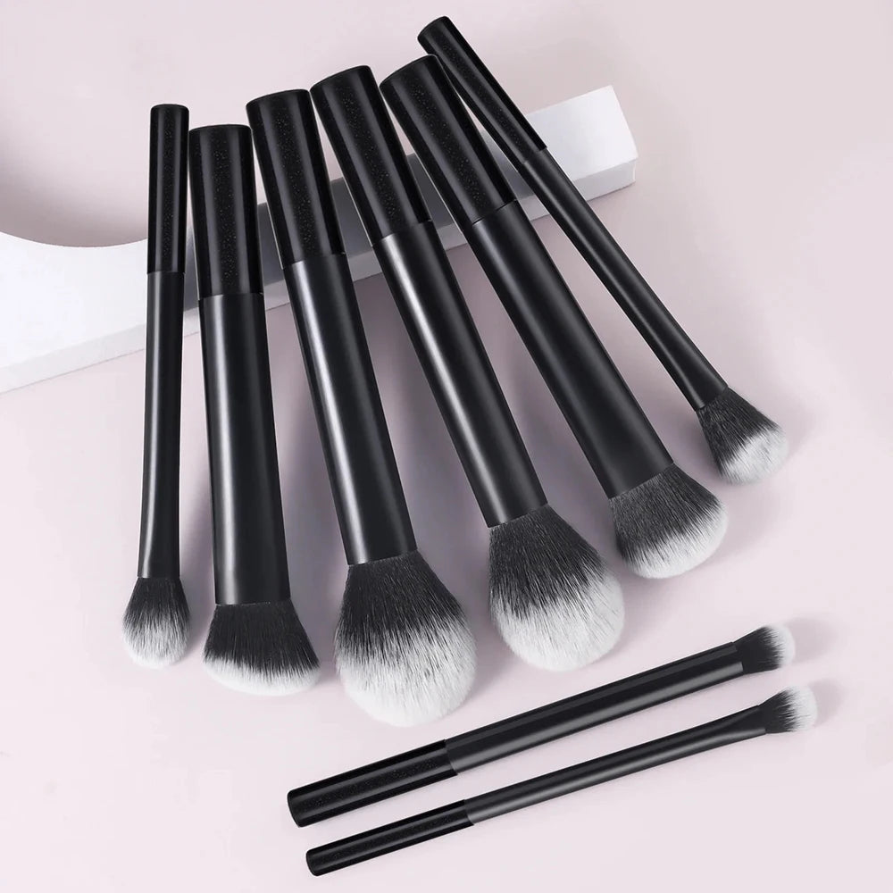 Makeup Brush Kit, Soft 8pcs Synthetic Hair Make Up Brushes, Foundation, Blush, Eyeshadow Cosmetic Makeup Tools