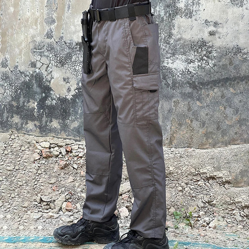 New Tactical Work Pants Men Outdoor Cargo Trousers Multi-pocket Waterproof Pant Hiking Trousers Durable Straight Work Pants