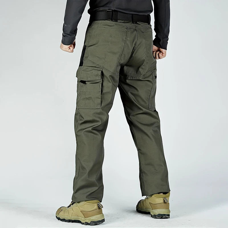 New Tactical Work Pants Men Outdoor Cargo Trousers Multi-pocket Waterproof Pant Hiking Trousers Durable Straight Work Pants