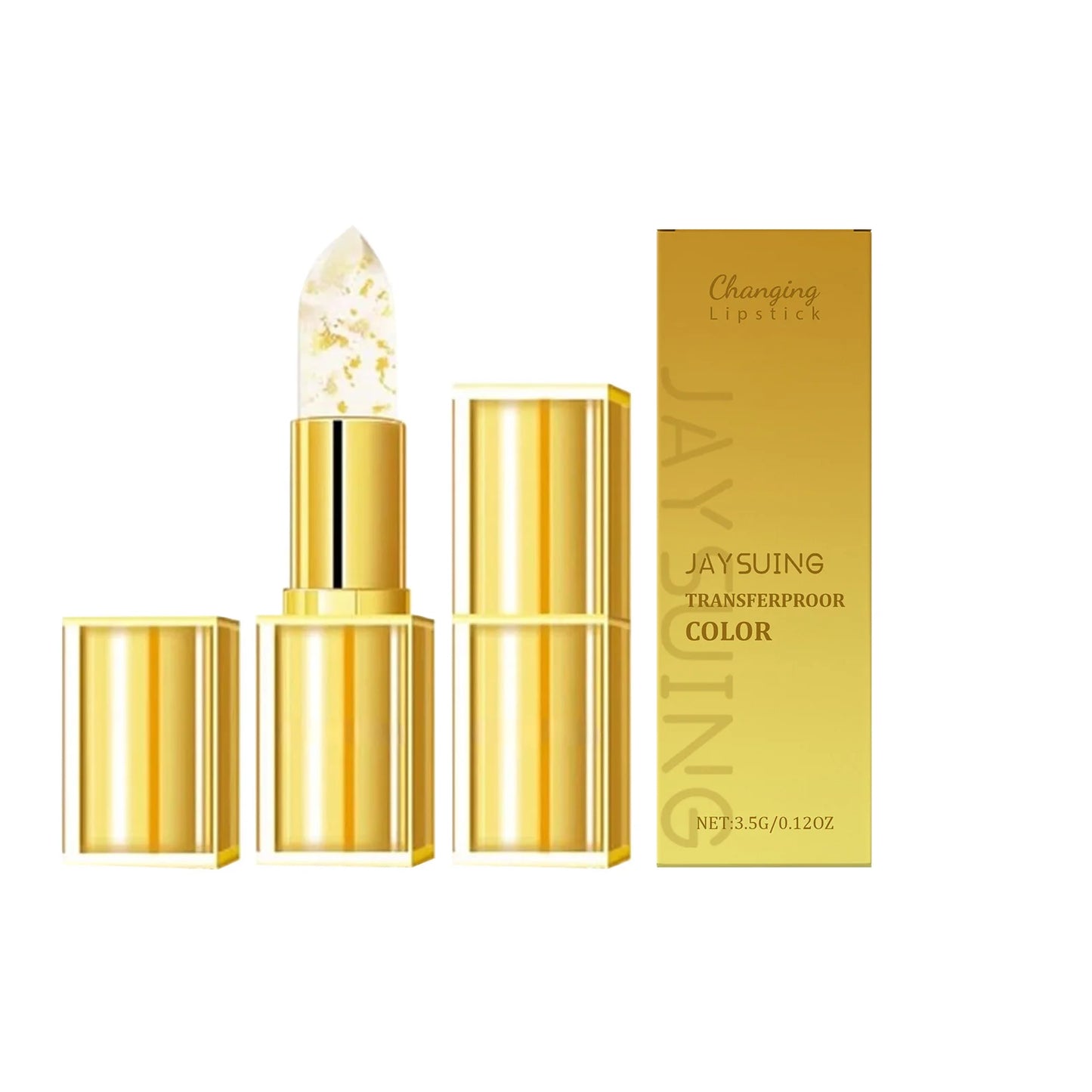 Jaysuing 3.5g Golden Nourish Lip Balm Moisturizing, Plumping, and Brightening Lip Gloss