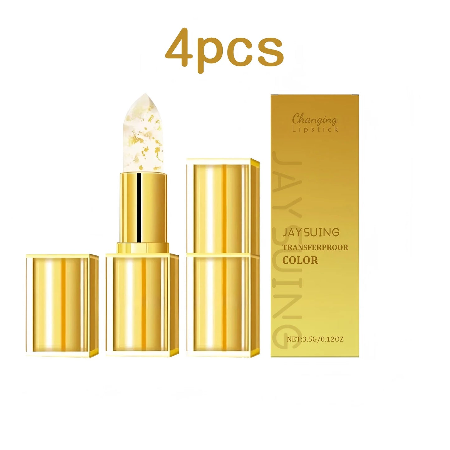 Jaysuing 3.5g Golden Nourish Lip Balm Moisturizing, Plumping, and Brightening Lip Gloss