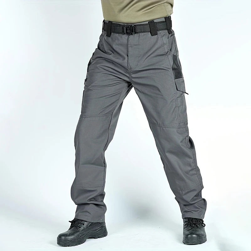 New Tactical Work Pants Men Outdoor Cargo Trousers Multi-pocket Waterproof Pant Hiking Trousers Durable Straight Work Pants