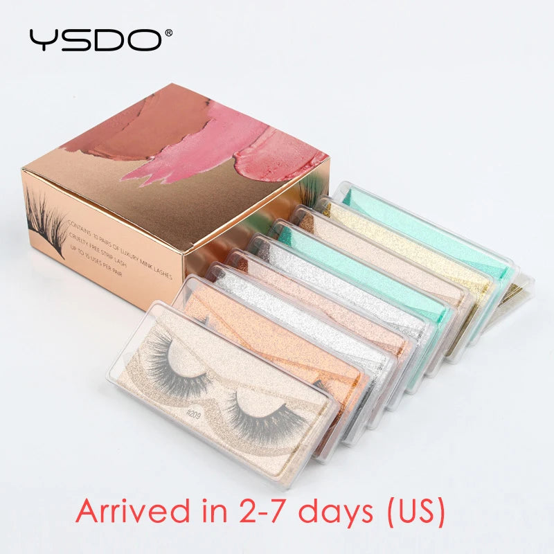 YSDO Wholesale 5/10/20/100 Pairs 3D Natural Mink Eyelashes