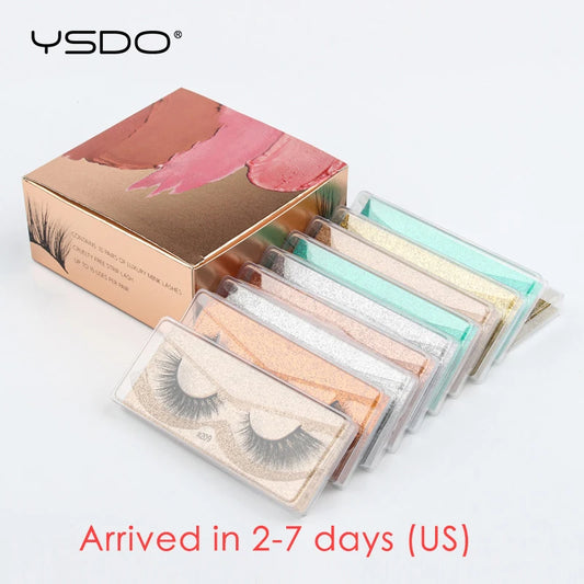 YSDO Wholesale 5/10/20/100 Pairs 3D Natural Mink Eyelashes