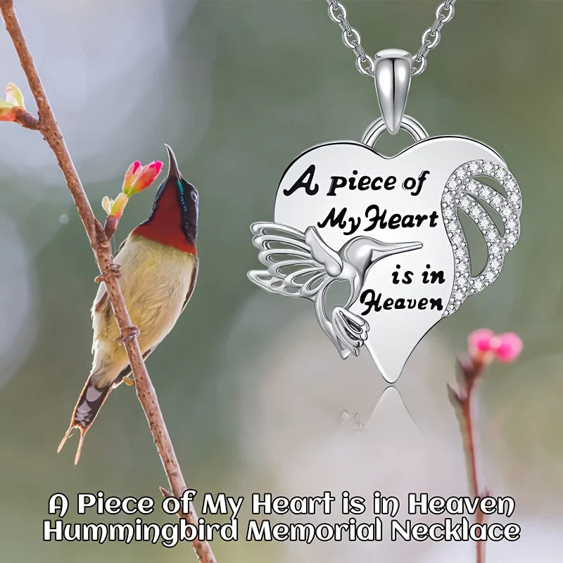 Hummingbird Pendant Necklace - Elegant Unisex Jewelry