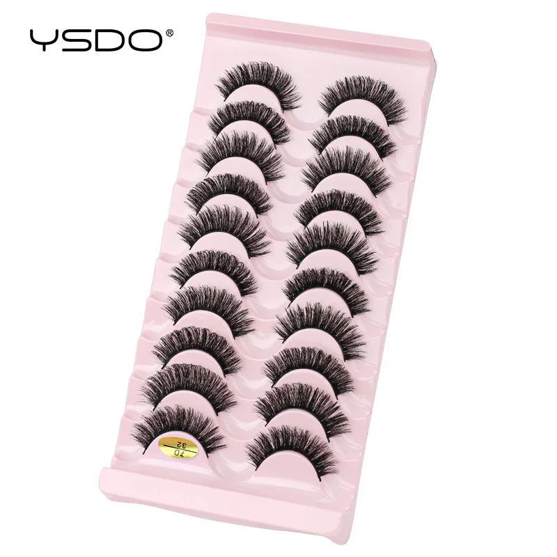 Lashes 3/7/10 3D Faux Mink Lashes Dramatic Fluffy Soft Extension Makeup Tool