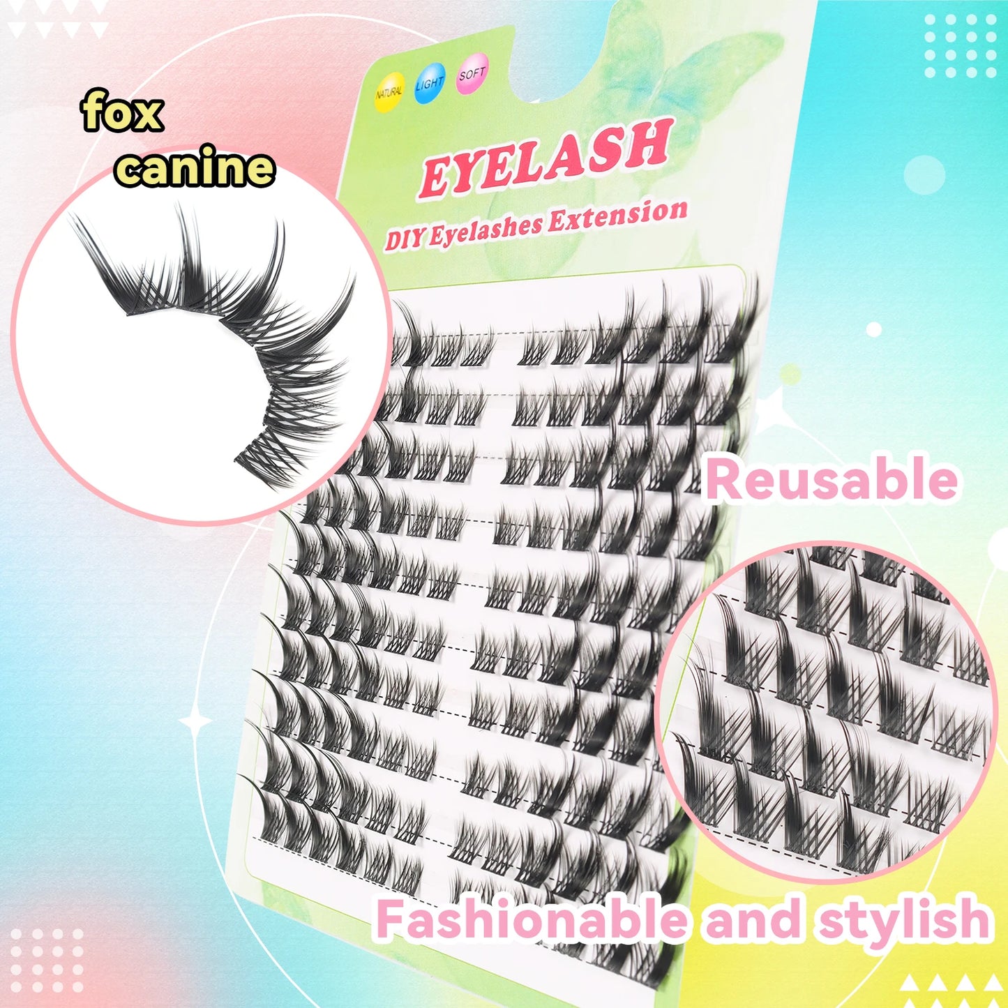 Lash Clusters Eyelash Extensions 120 Pcs Eye Individual Lashes Extension