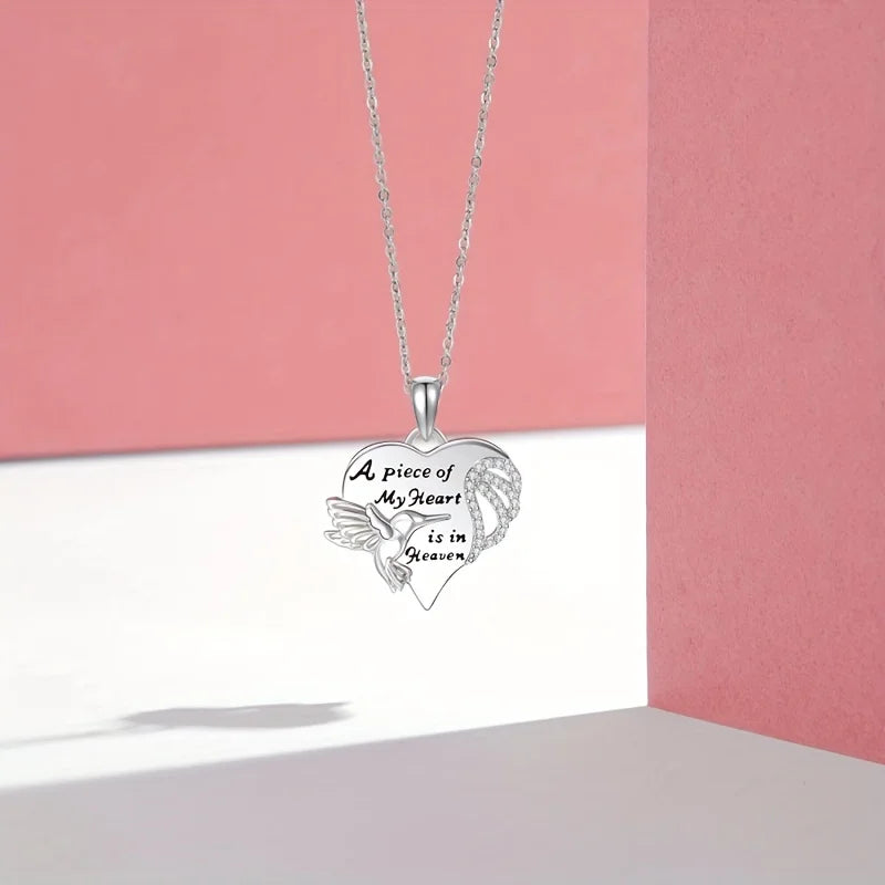 Hummingbird Pendant Necklace - Elegant Unisex Jewelry