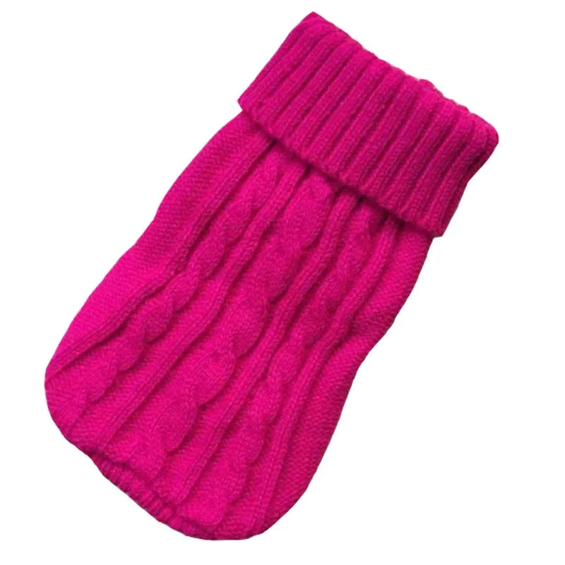 Dog Winter Clothes Knitted Pet Clothes For Small Medium Dogs, Chihuahua Puppy Pet Sweater/Yorkshire Pure Dog Sweater Ropa Perro