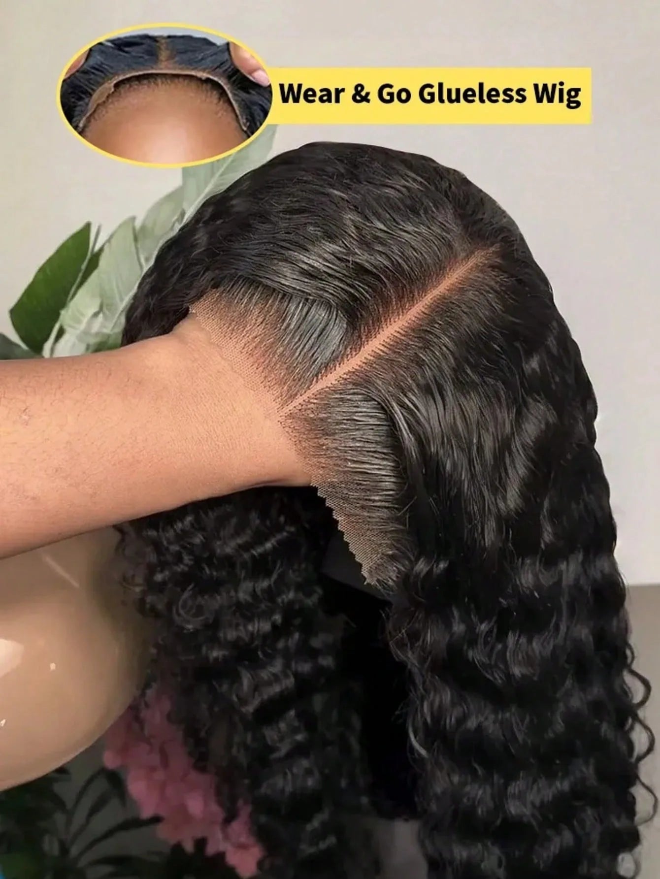 200% Density 40 Inch Glueless, Put On and Go, 5x5 Lace Closure Deep Wave 13x4 3x6, No Glue Needed Ready To Go Human Hair Wig
