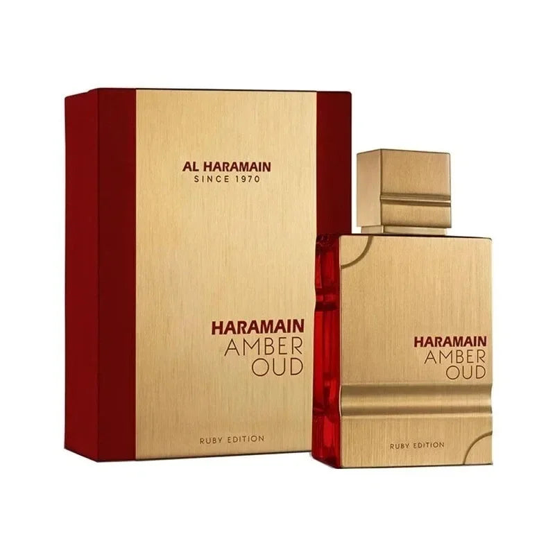 60ml Al Haramain Amber Oud Eau de Parfum, Femmen Spray Original Arab Perfumes, Lasting Noble Male Pheromone Cologne.