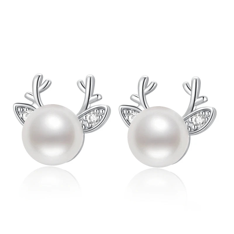 Real Natural Freshwater Pearl Earrings