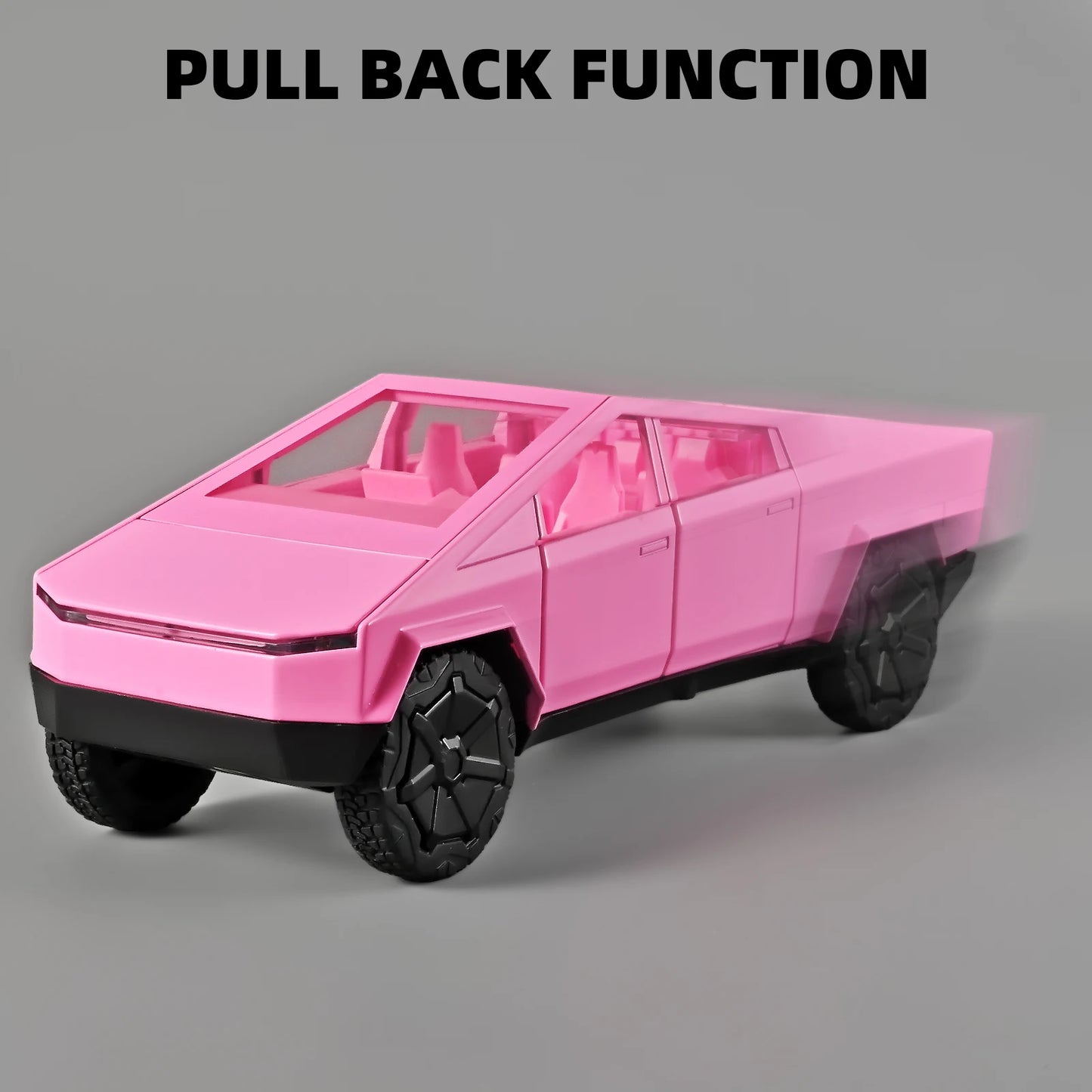 1:32 Cyber truck Pickup Toy, Alloy Off-road, Die-cast Metal Model Sound and Light Return for Children.
