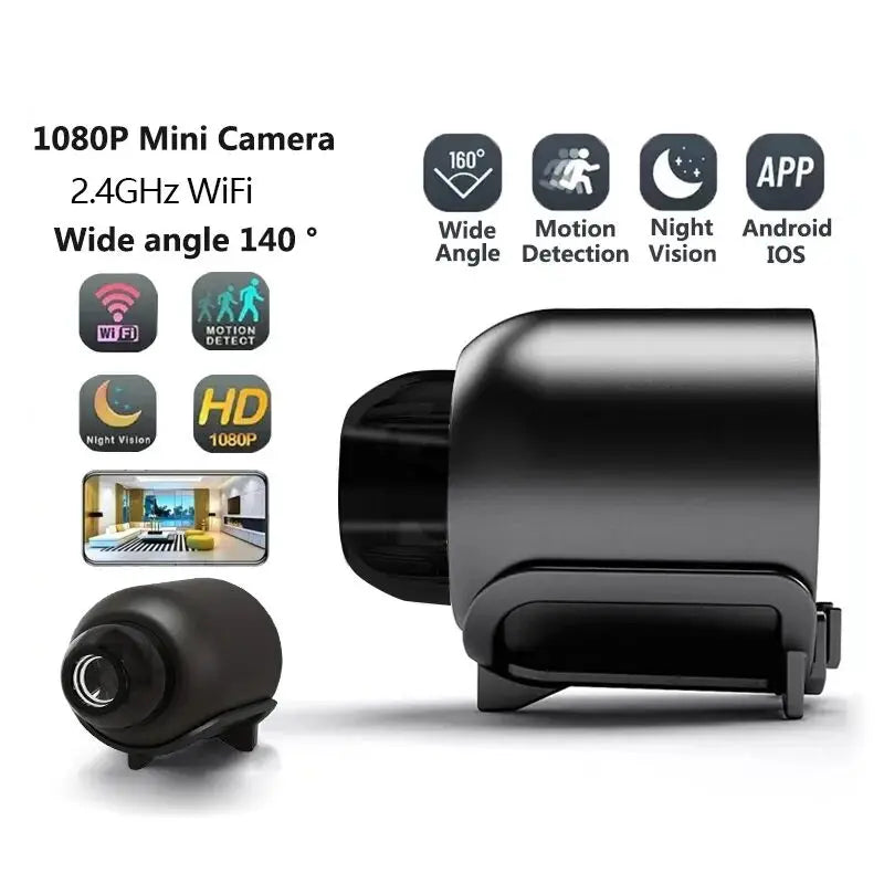 New X5Mini Night Vision 1080P Wireless Surveillance Camera, Lightweight Clear Portable Motion Detection, Premium Quality