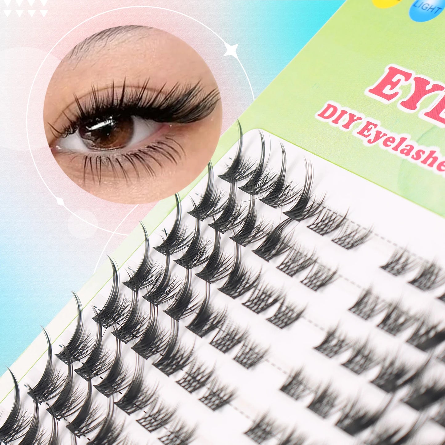 Lash Clusters Eyelash Extensions 120 Pcs Eye Individual Lashes Extension