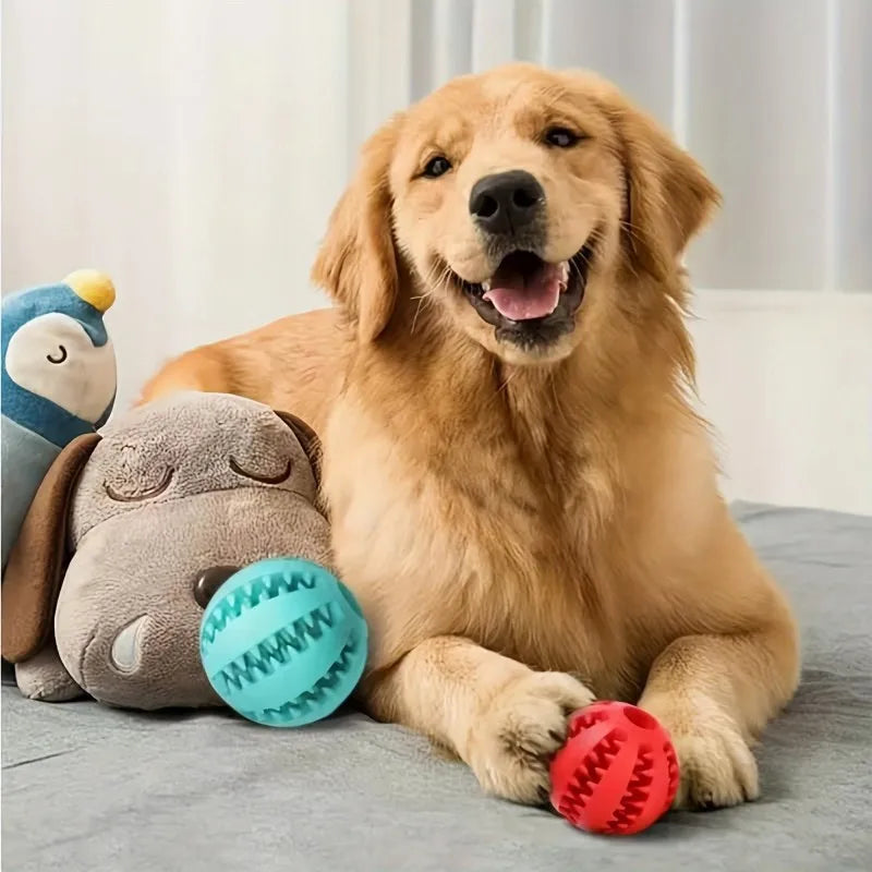Durable Braided Rope Pet Chew Toy Ball - Dental Cleaning & Treat Dispenser, Fetch & Tug Play for Small/Medium Dogs