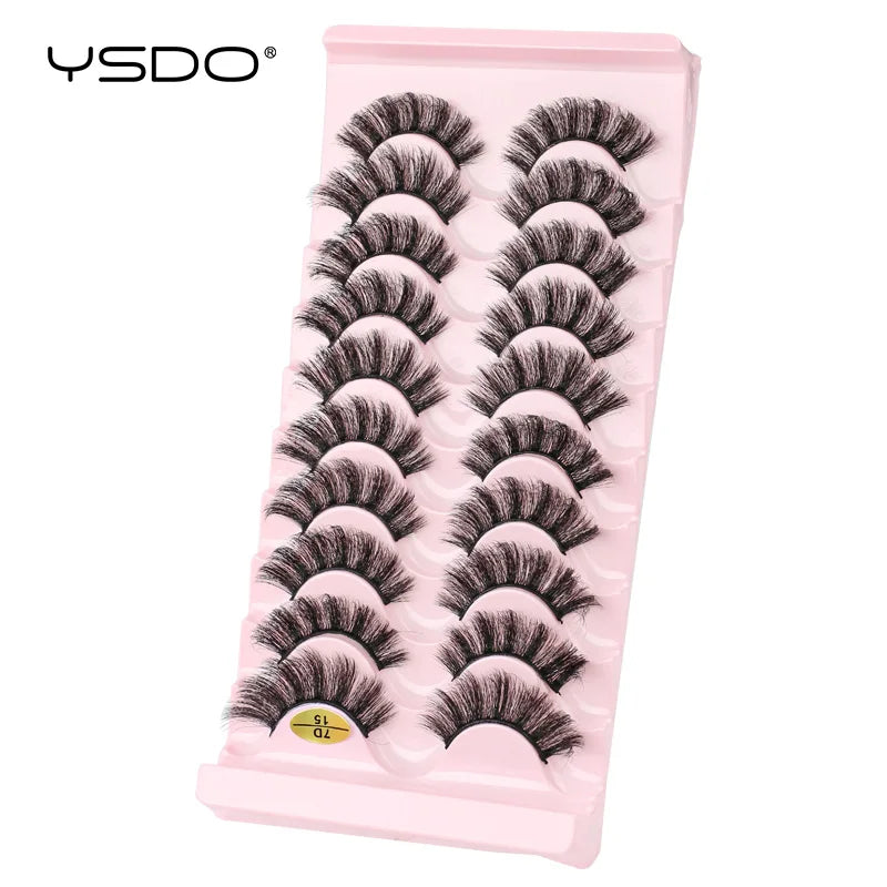 Lashes 3/7/10 3D Faux Mink Lashes Dramatic Fluffy Soft Extension Makeup Tool