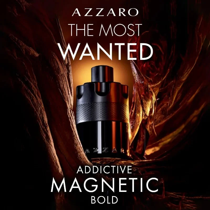 Azzaro Wanted Series Eau de Parfum Spray 100ml, French Original Perfumes Cologne for Men, Attract Women Pheromones.