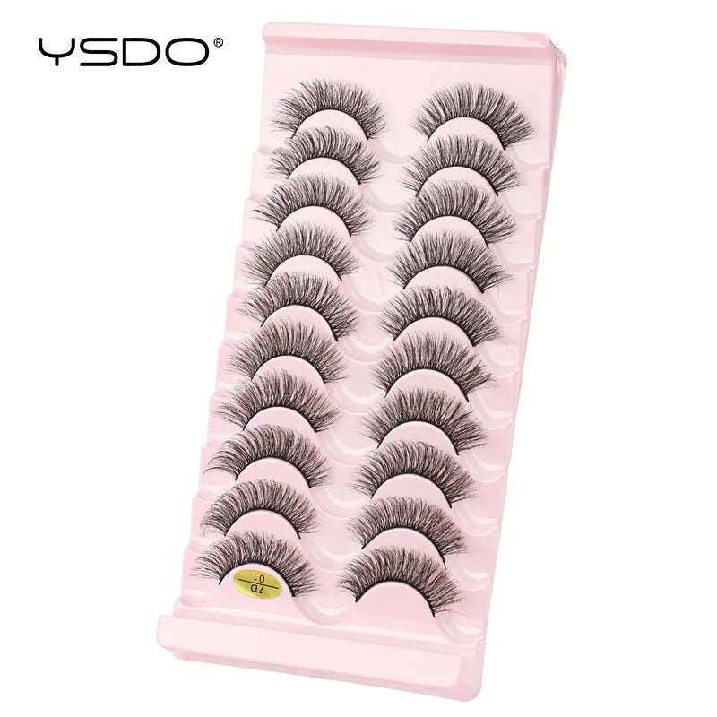 Lashes 3/7/10 3D Faux Mink Lashes Dramatic Fluffy Soft Extension Makeup Tool