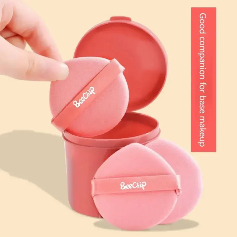 7PCS Powder Puff Prevents Bacteria Buildup, Powder Puff Storage Box, Evenly Applies Makeup Create A Flawless Makeup Look
