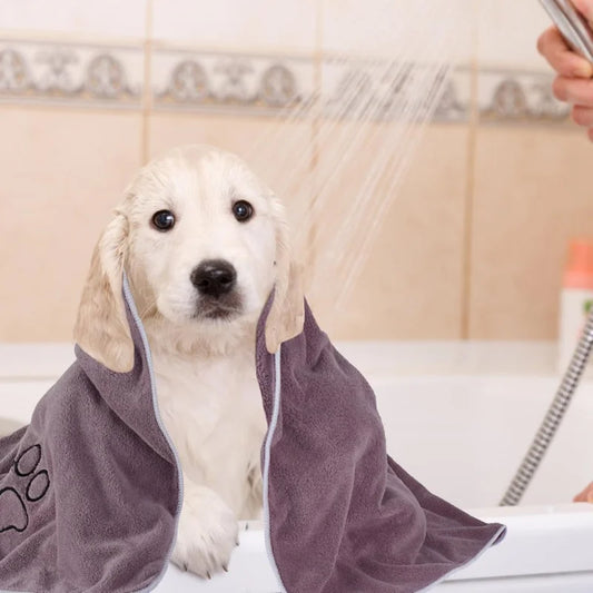 Pet Absorbing Towel  - Quick-Dry Bath Towel for Dogs & Cats, Lint-Free, Ultra Thick