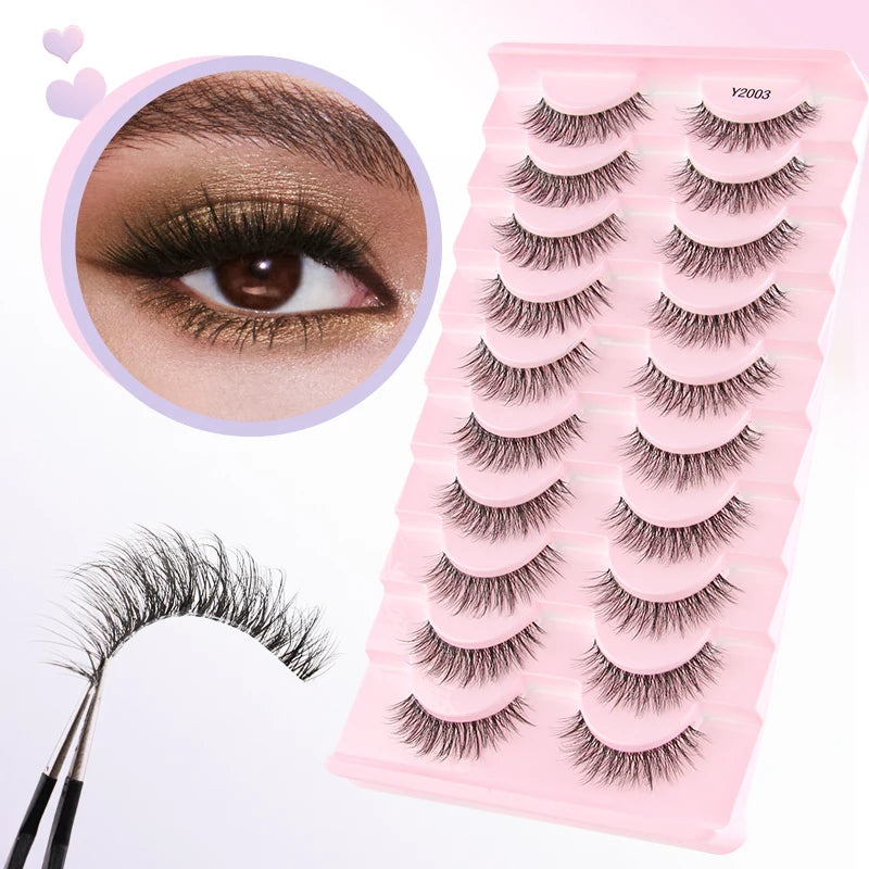 Lashes 3/7/10 3D Faux Mink Lashes Dramatic Fluffy Soft Extension Makeup Tool