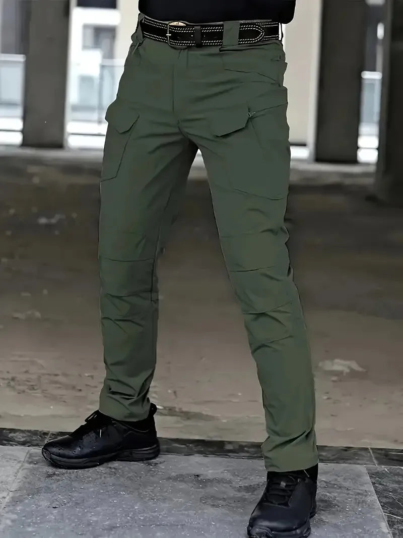Men's cargo underpants, El Pants, Large Size, bottom ankle twill pants, work adjustment fit easy pants