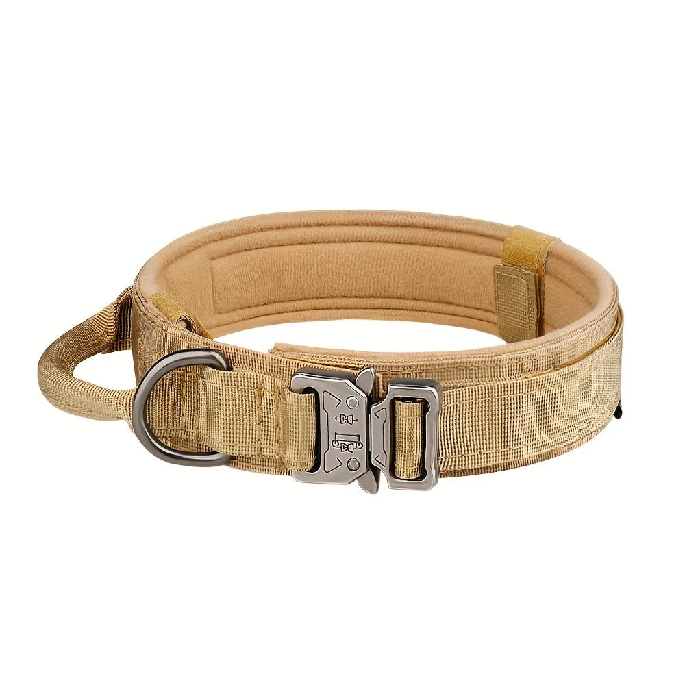 Dog Training Collar Adjustable Tactical Dog Collar And Leash Set,  Control Handle Pet Lead Collar For Small/Big Dogs