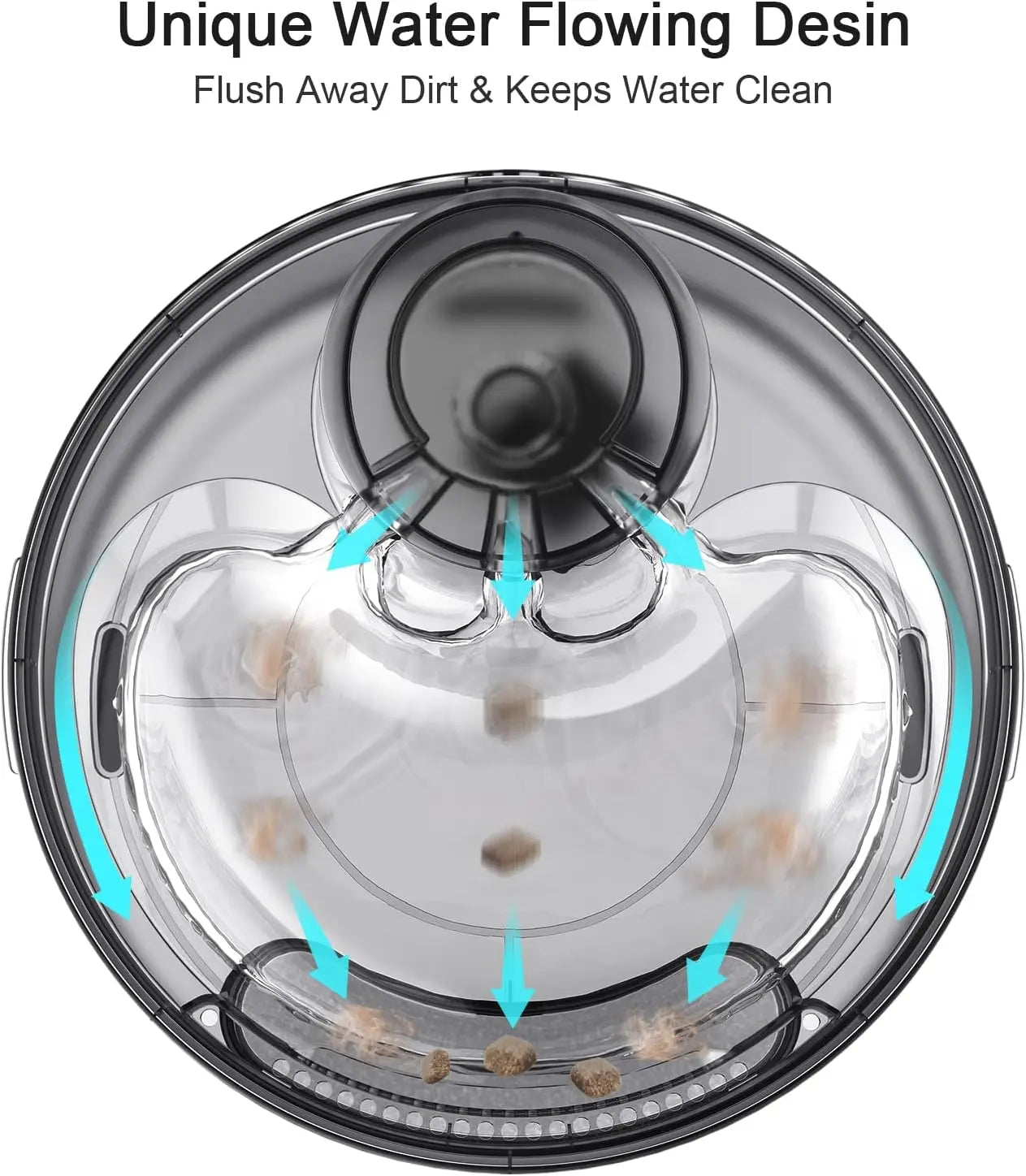 NPET DF10 Water Fountain, 170oz/1.3Gallon/5L Large Automatic Pet Water Dispenser Dog Water Bowl for Cats, Dogs, Multiple Pets