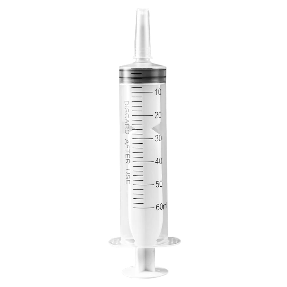 60/100ml Measuring Syringe Reusable Plastic Nutrient Filling Syringe Without Needle Syringe