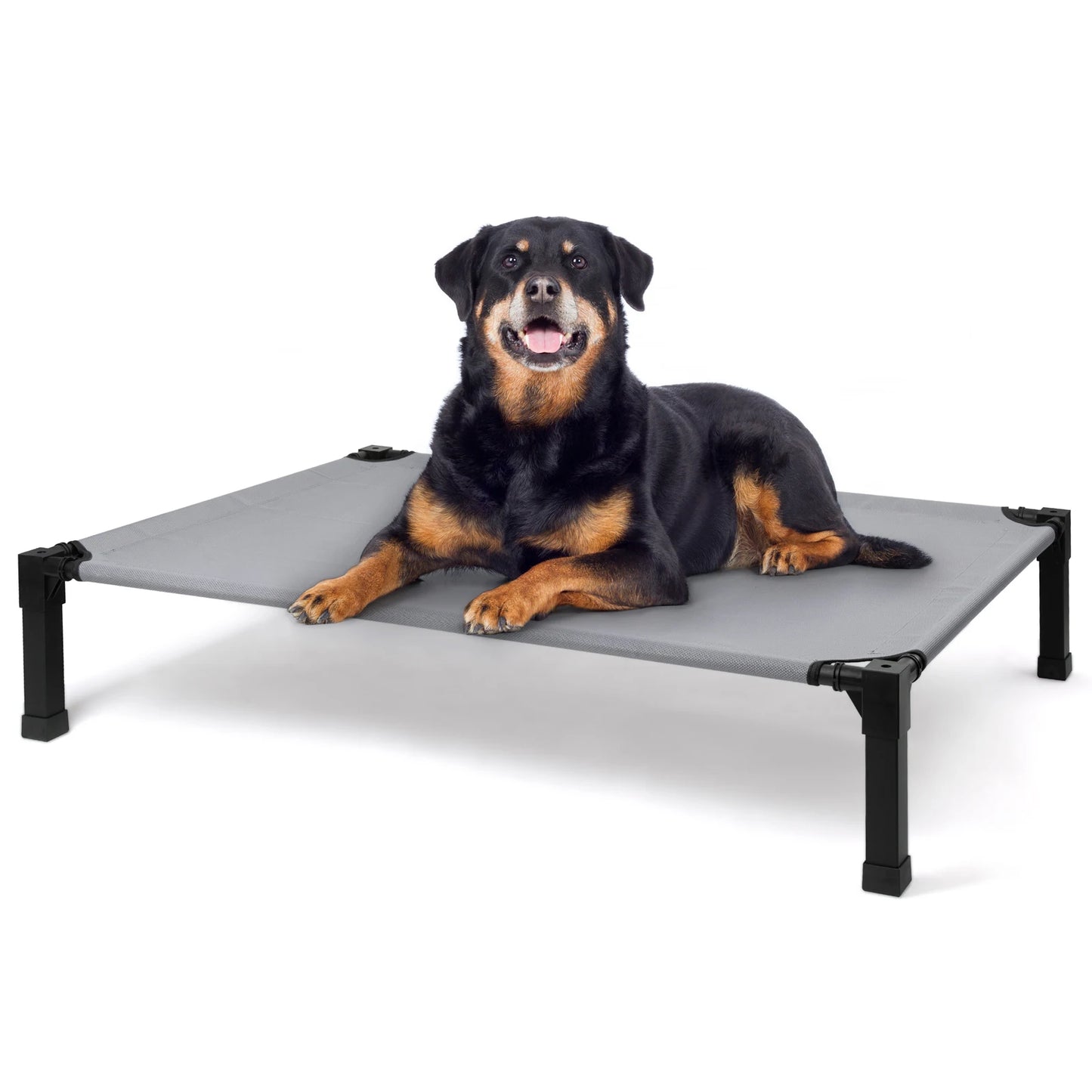 Elevated Cooling Raised Pet Cot, Chew Proof, Washable Breathable Mesh and Metal Frame