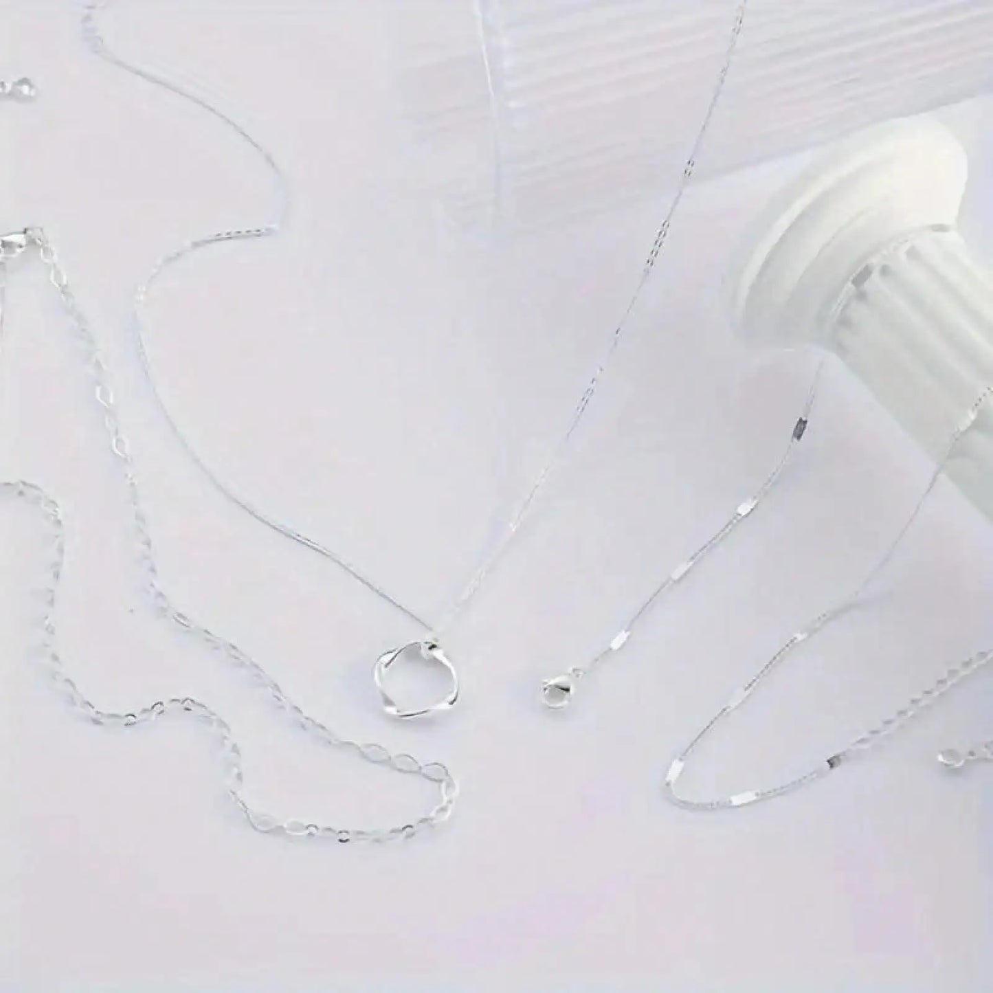 925 Silver Multilayer Necklace-Elegant Round Pendant For Women