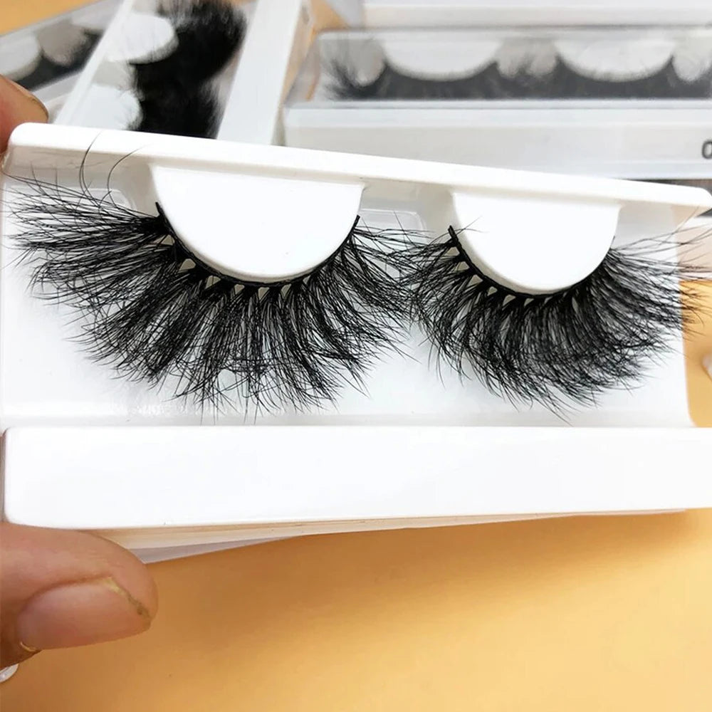 Wholesale 25MM Long 3D Mink Lashes Fluffy False Eyelashes