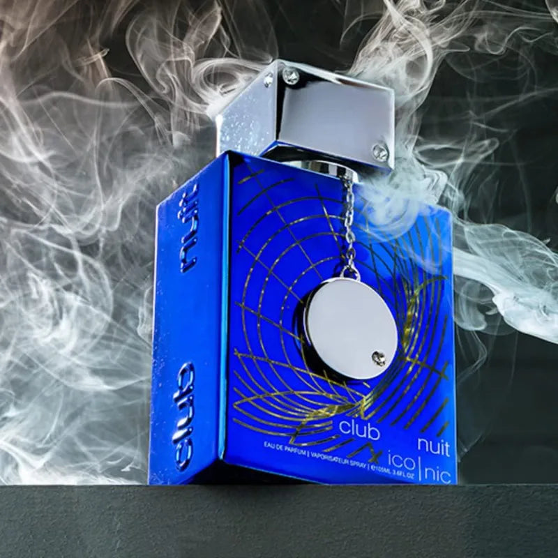 Armaf Club de Nuit Blue Iconic Eau de Parfum 105ml, Original Arab Perfumes, Lasting Fresh Pheromone Perfume Cologne for Men