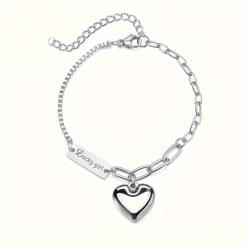 1PC Delicate Ankle Bracelet - Waterproof Chain with Lucky Charm