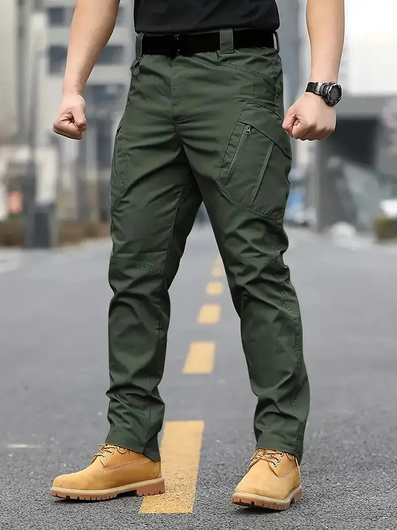 Men's Cargo pants, Large Size twill adjustment fit easy pants